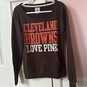 Victoria's Secret PINK Cleveland Browns scoop neck sweatshirt